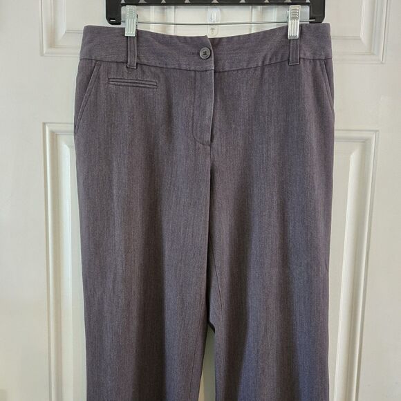 Rafaella Womens Gray Curvy Fit Slacks Trousers Size 10 Pockets Dress Pants Y2K - Picture 3 of 6